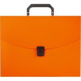 Папка-портфель пластиковая  А4 ATTACHE NEON (335х230х35мм), 1 отд, оранжевый (1547491)
