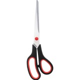 Ножницы STAFF, 230 мм, резиновые вставки, черно-красные (238946)