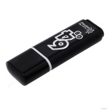 Флеш-драйв USB SMART BUY GLOSSY, 64Gb, черный (SB64GBGS-K) (896127)