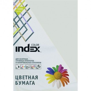 Бумага INDEX COLOR A4 100л/пач 80 гр, светло-серый (IC93/100) (00-00019695)