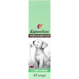 Карандаш чернографитный ЛУЧ HB, с ластиком, трехгранный, пастельный корпус (35С 2361-08)
