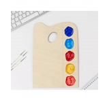 Деревянная фигурная палитра 