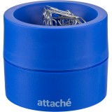 Диспенсер для скрепок ATTACHE, магнитный, круглая, цвет синий (809695)