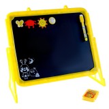 Доска магнитная двухсторонняя, под маркер и мел на подставках (мел,маркер,магниты) (4299401)