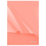 Папка-уголок BRAUBERG PASTEL, А4, 150 мкм, жесткая, непрозрачная, персиковый (272891)