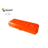 Пенал пластиковый MAZARI, GEOMETRY 75*205*35 мм, одно отделение, оранжевый (M-1768)