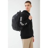 Рюкзак МАЙК, 30*13*46 см, 2 отд на молниях, 2 н/кармана, 2 бок кармана, черный (7389707)