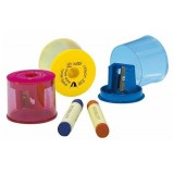 Точилка KUM, для восковых карандашей, 1 отверстие, с контейнером (226WAX T)