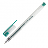 Ручка гелевая STAFF 0,5 мм. без манжета, зеленая (142791)