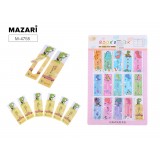 Набор закладок для книг MAZARI, пласт., 3,7х10,5 см, 6шт., 15 дизайнов (ЦЕНА ЗА 15 ШТ) (М-4755)