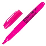 Маркер текстовый STAFF, 1--3мм, скошенный, розовый (151241)