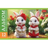 Альбом для рисования ХАТБЕР А4 12 листов 