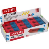 Ластик deVENTE, синтетический каучук, 52x20x8мм, индив. маркировка, красно-синий (4070707)