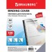 Обложки для переплета А4 BRAUBERG, 150 г/м2, прозрачные, пвх (100 шт/уп) (530825)