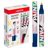 Маркер-краска deVENTE алюмин.корпус, кругл. с клипом, нитро-основа, пулевидный, синий (5043337) Маркер-краска deVENTE алюмин.корпус, кругл. с клипом, нитро-основа, пулевидный, синий (5043337)