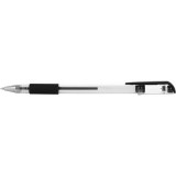 Ручка гелевая LITE, 0,5 мм, пластик, резиновый грип, клип, черный, (GPBL-K/gr) (153174)
