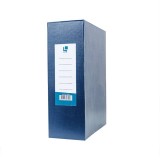 Короб архивный А4 LITE, 100 мм, бумвинил, сборный, синий (10) (BA91100BL) (115230)