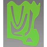 Трафарет графиков СТАММ, пластиковый, отливн. шкала, зеленый (100) (ТТ61)