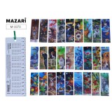 Закладка для книг MAZARI 16х5,5 см. с эффектом 3d. с лентой, ассорти 27 диз. опп уп.(M-3373)