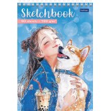 Скетчбук-блокнот А5, 80л. ХАТБЕР Скетчбук-блокнот А5, 80л. ХАТБЕР