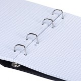 Тетрадь А5 120л. ХАТБЕР, на 4-х кольц, пласт.обл. на резинке (120ТК5Вр1_01601)(081582)