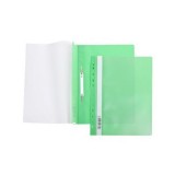 Папка-скоросшиватель А4 ХАТБЕР, зеленая 140/180 мкм, пластиковая, с перфорацией  (AS4_00204) (040019