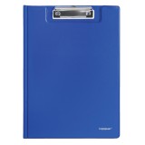 Клипборд-папка (планшет) А4 inФОРМАТ, картон+ПВХ, с зажимом, синий (60) (DM34B) (066562)