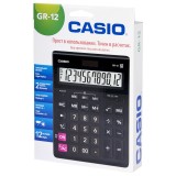 Калькулятор настольный CASIO GGR-12-W, 12-разрядный, черный (GR-12-W-EP) (250380) Калькулятор настольный CASIO GGR-12-W, 12-разрядный, черный (GR-12-W-EP) (250380)