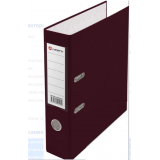 Регистратор LAMARK600 80мм, PP, метал.окантовка/карман, собранный, бордовый (128/73306)(AF0600-BR1)