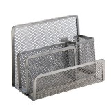 Подставка для канцелярских принадлежностей CALLIGRATA,  8,5х17,5*13, 4 отд., металл, серый (548714)