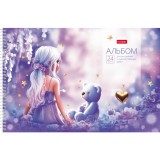 Альбом для рисования ХАТБЕР А4 24 л. 