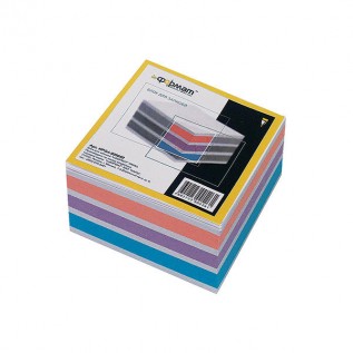 Блок цветной бумаги для заметок inФОРМАТ, 90х90х50мм, 80гр., куб, проклеенный (18) (NPG4-909050) (03