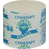 Туалетная бумага СТАНДАРТ, 1-сл, б/втулки, серая, 50м (1/24) (1335908)