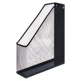 Лоток вертикальный CALLIGRATA, 1 отделение, сетка металл, чёрный (548720)