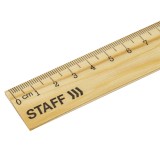 Линейка деревянная STAFF, 15 см, канадская сосна (210797)
