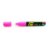 Меловой маркер FLEXOFFICE 2,5 мм, с ластиком, розовый (FO-CM01 PINK)