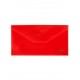 Папка-конверт на кнопке C6 ХАТБЕР, 180 мкм, 224*119мм, пластиковая, красная (1/5/125) (032611)