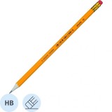 Карандаш чернографитный ATTACHE, HB, дерево, с ластиком (1078921) 