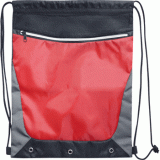 Мешок для обуви deVENTE, 35x44см, 1 отделение, черная с серым и красным (7040944)