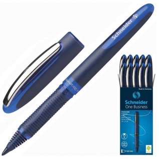 Ручка-роллер SCHNEIDER ONE BUSINESS, 0,6мм, корус темно-синий, чернила синие (10/500) (183003)