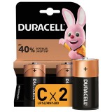 Элемент питания (батарейка алкалиновая) DURACELL С (LR14, 14А), (ЦЕНА ЗА 2шт) (450428)