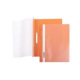 Папка-скоросшиватель А4 ХАТБЕР, оранжевая 140/180 мкм, пластиковая, с перфорацией  (040025)