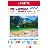 Фотобумага А6 deVENTE, матовая, односторонняя, 20л., 230г/м2 (2042416)