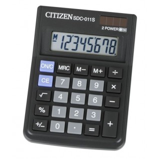 Калькулятор настольный CITIZEN SDC011S 8-разрядный, 120х87х23 (SDC011S)