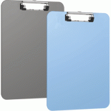 Клипборд (планшет) А4 deVENTE, пластик, с зажимом, ассорти(дымчатый/голубой)  (3034700)