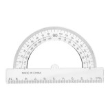 Транспортир Calligrata 10 см, 180градусов, прозрачный (5471934)