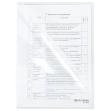 Папка-уголок А4 BRAUBERG EXTRA, 150 мкм, пластиковая, прозрачная (271701)