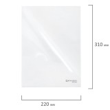 Папка-уголок А4 BRAUBERG EXTRA, 150 мкм, пластиковая, прозрачная (271701)