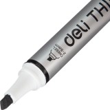 Маркер для белых досок DELI THINK, 2-5мм, скошенный, черный (EU00220) (1676000)