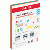 Бумага офисная цветная deVENTE A4 100л/пач 80 гр медиум, ассорти, 5цв. (2072805)
